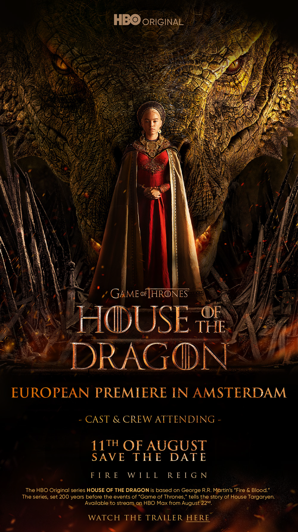 HBO Max - Fire will reign. House of the Dragon, a